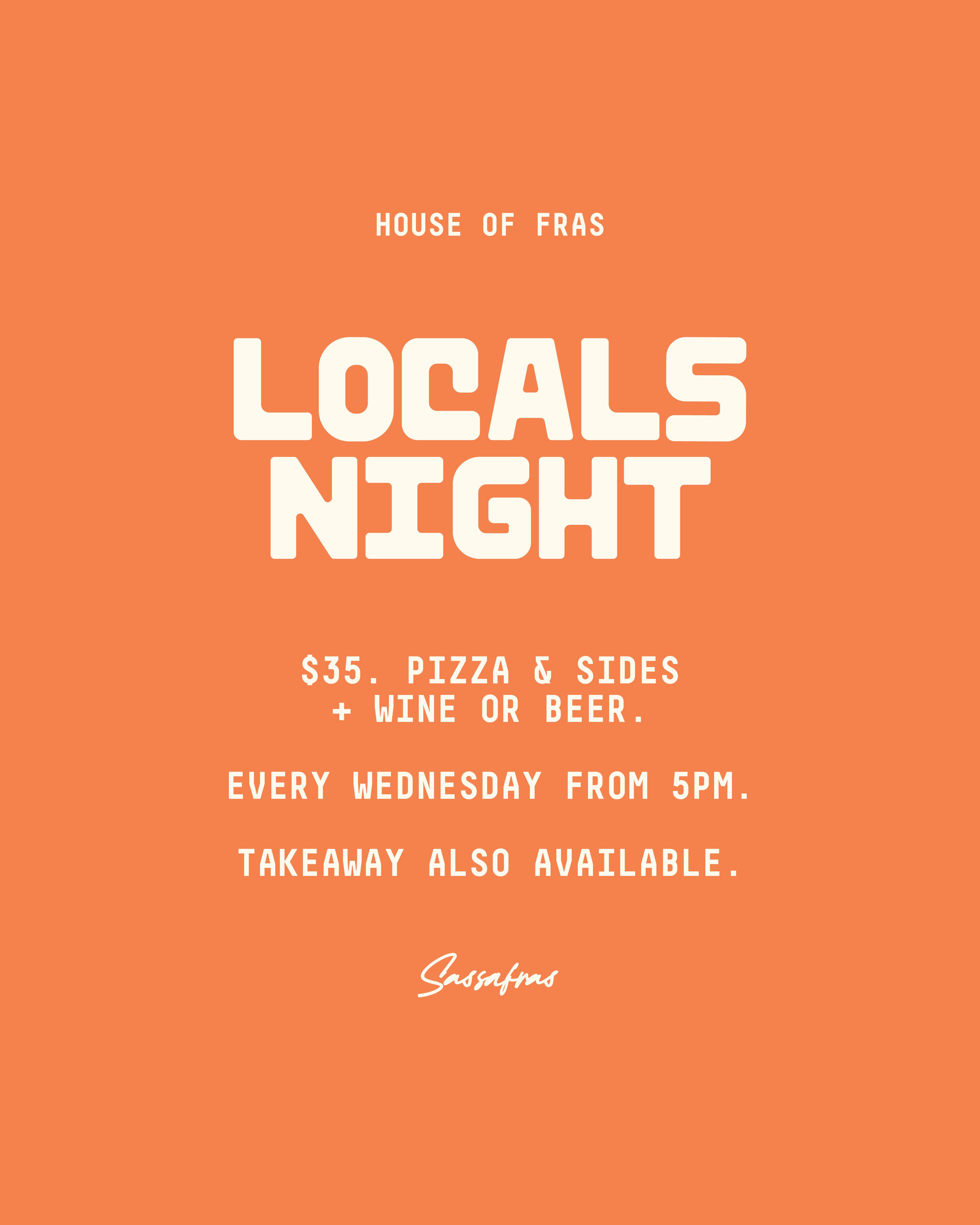 Wood-fired pizza with fresh herbs and wine